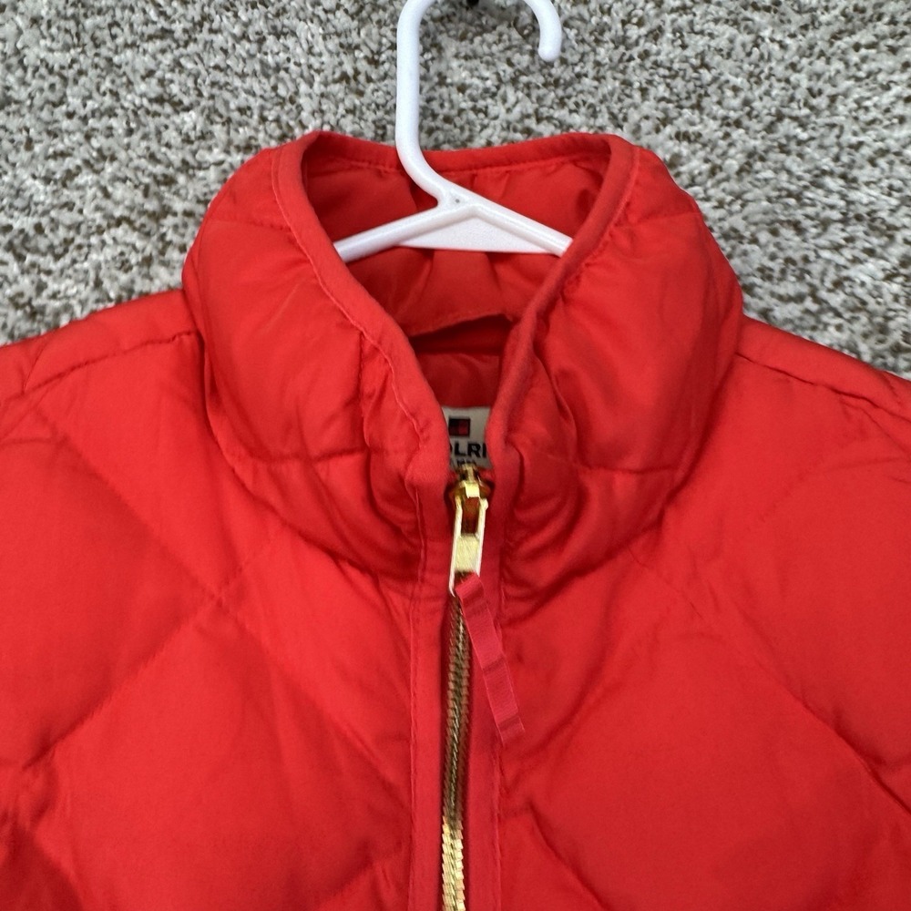 Woolrich Vest Women's Size Small Red Quilted Duck Down Puffer Full Zip Pockets - Picture 3 of 15